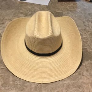 Cowboy hat with black felt strap
